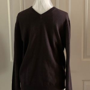 Davis & Squire extra fine Merino wool Pullover sweater. Dark brown. Men’s Sz M.